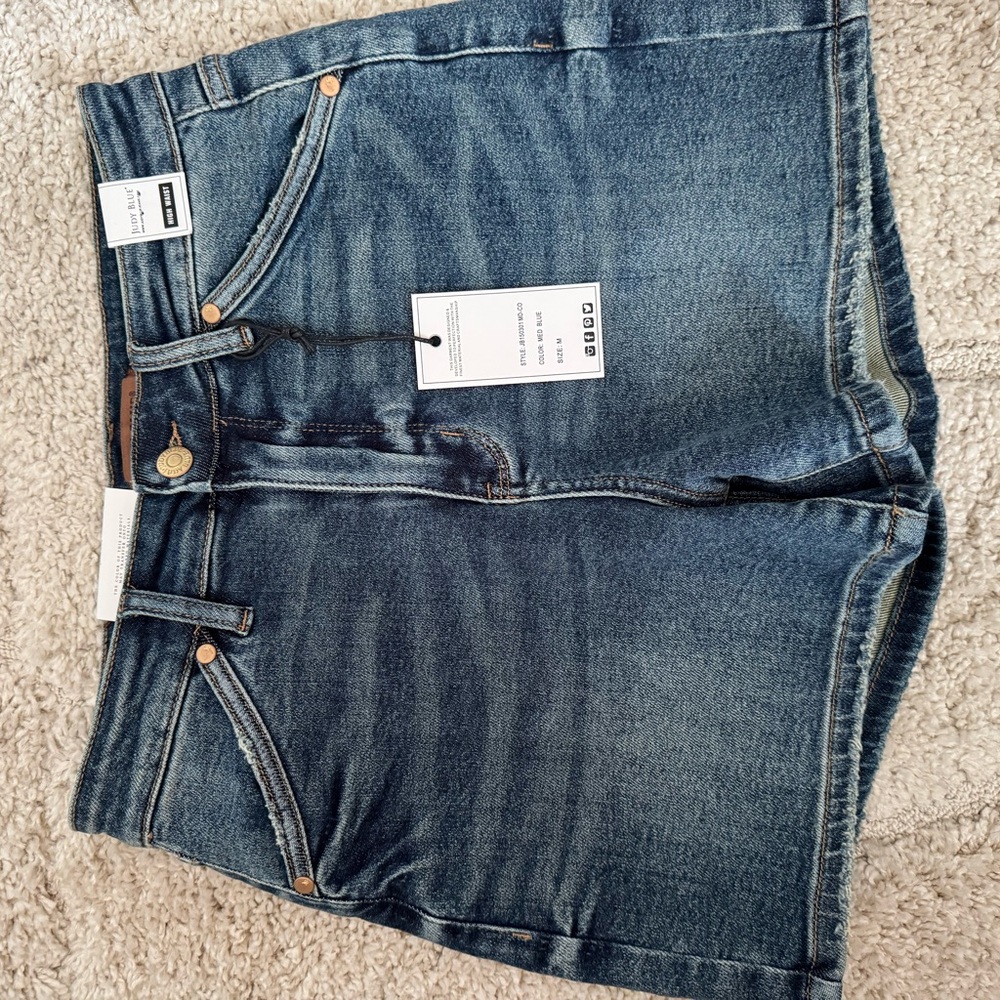 Judy Blue Dark Wash Denim Shorts
